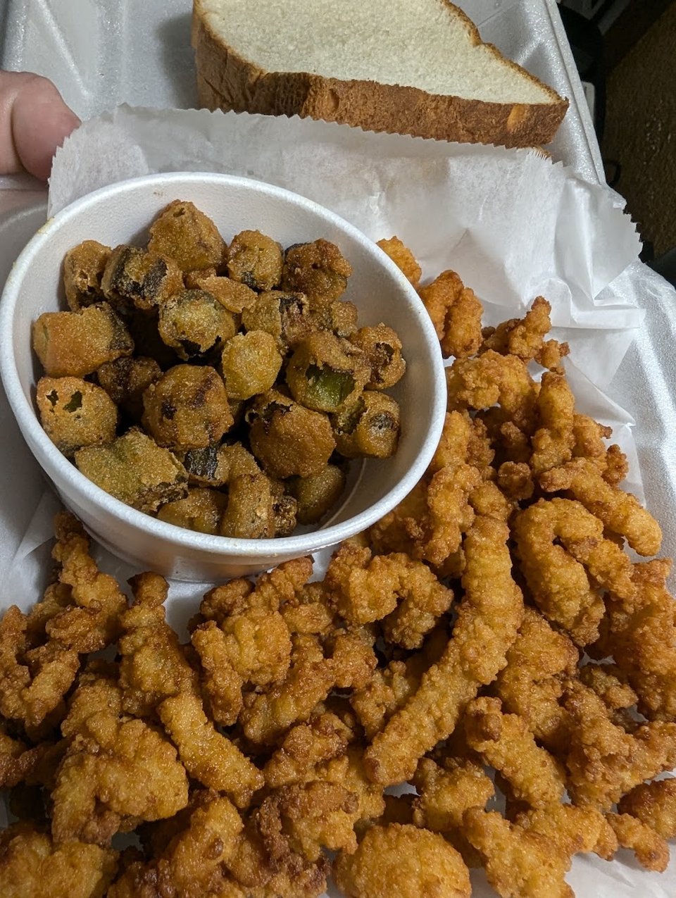 Cup Fried Okra
